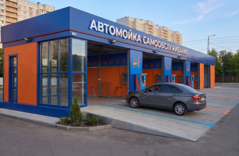 Автомойка на 4 поста
