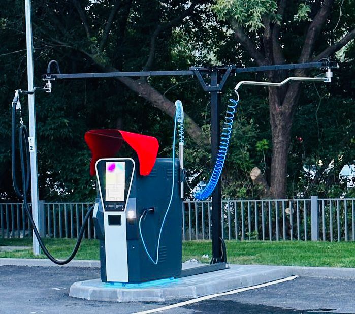 Оборудование внутри моечного поста