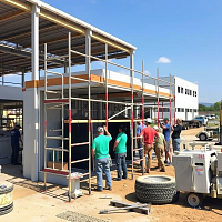 Этапы строительства автомойки