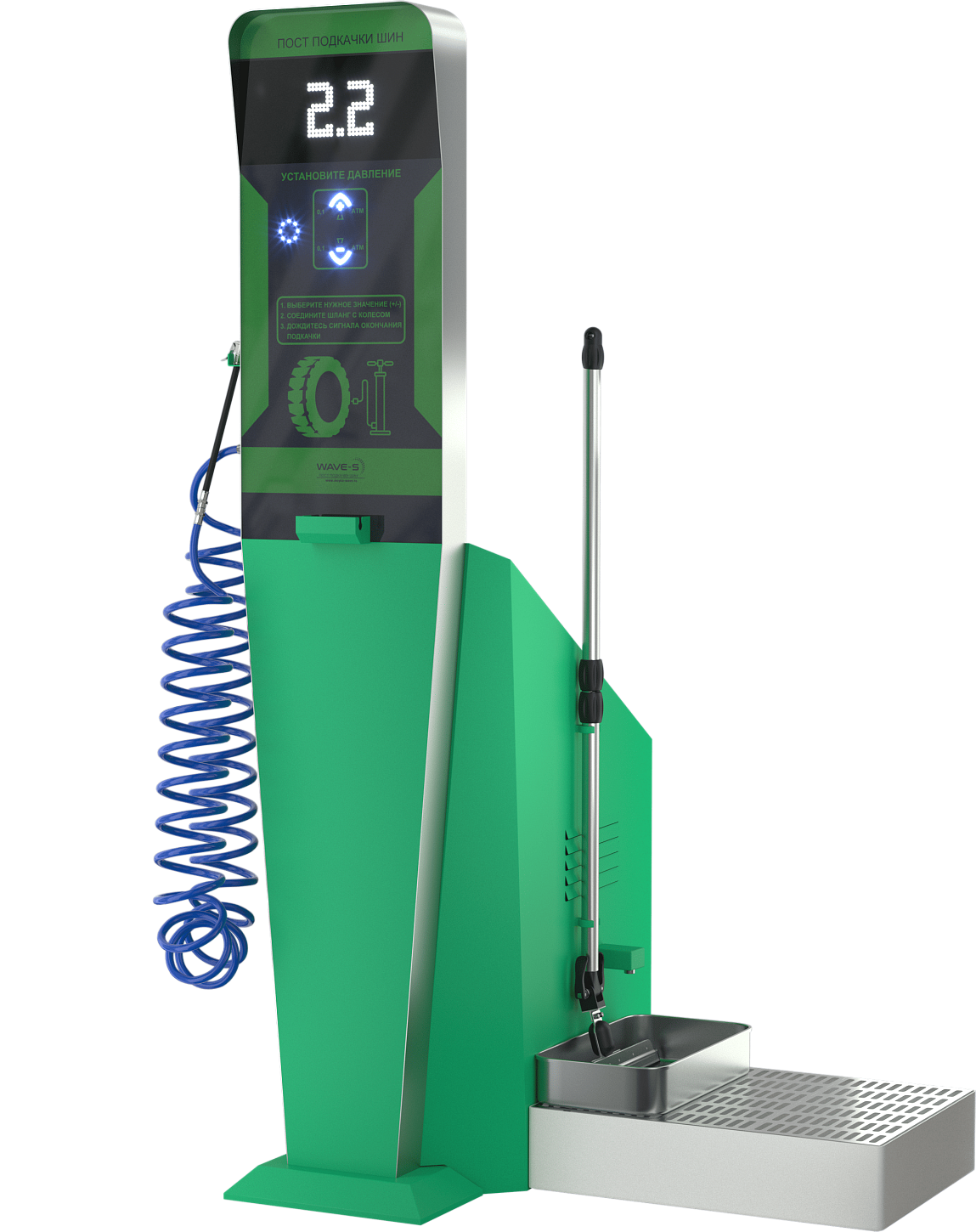  Автоматический пост подкачки шин Wave-air Slim TN. Изображение 2