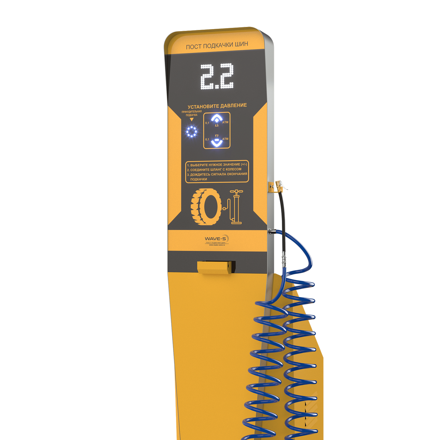  Автоматический пост подкачки шин Wave-air Slim RN . Изображение 4