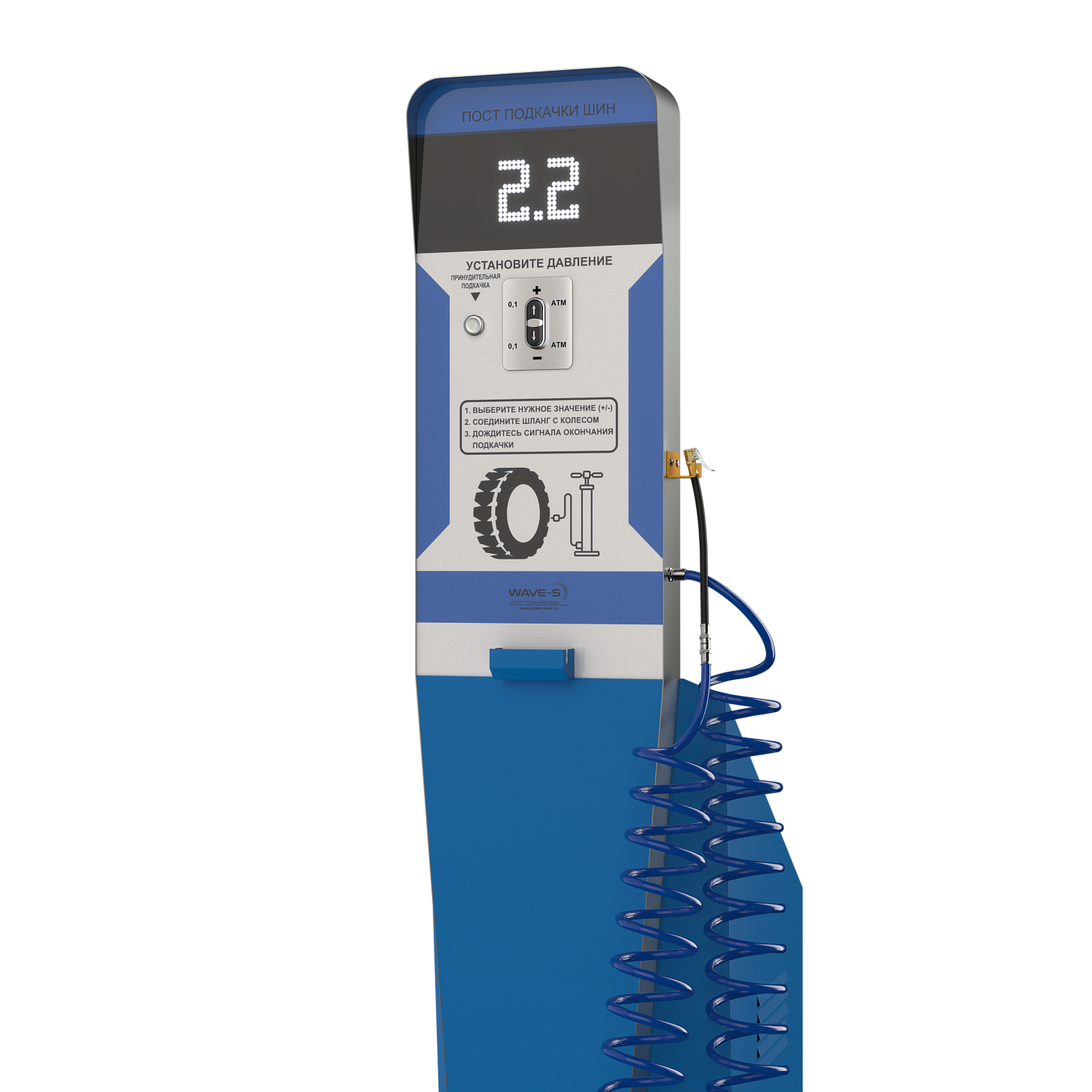  Автоматический пост подкачки шин Wave-air Slime GN. Изображение 6
