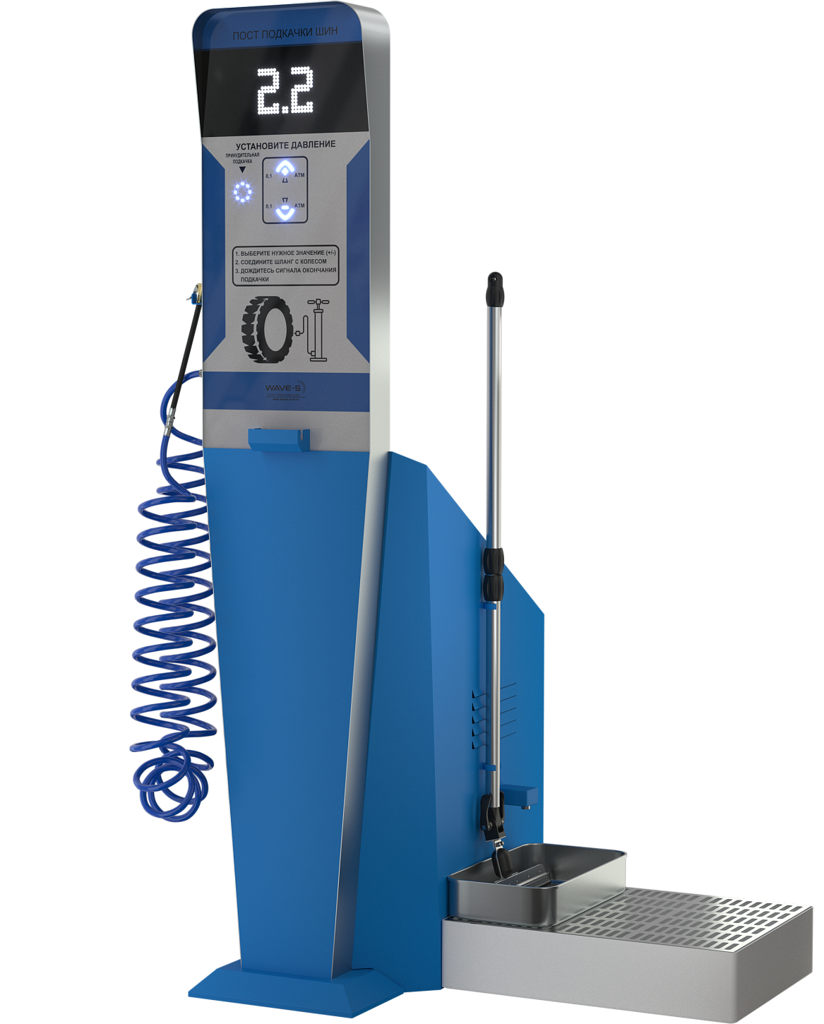  Автоматический пост подкачки шин Wave-air Slime GN. Изображение 4